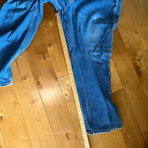 Vintage Wild Ass Jeans Mens 44 Carpenter Workwear Suspender Buttons - Picture 11 of 12